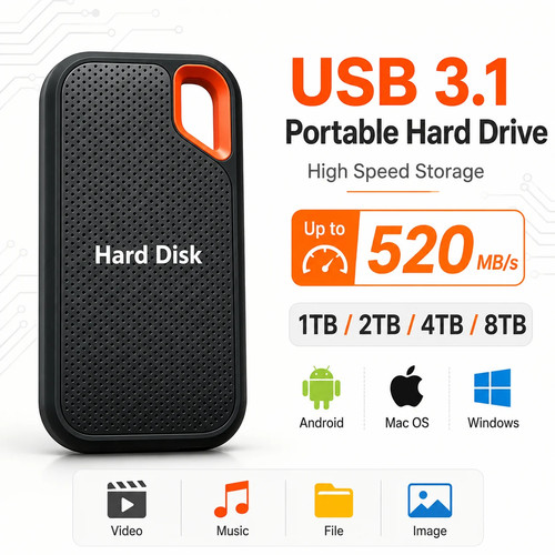 128tb external ssd solid - 128tb, state