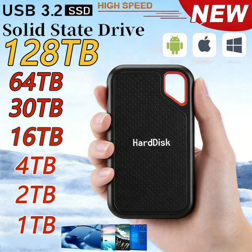 128tb external ssd - external, usb
